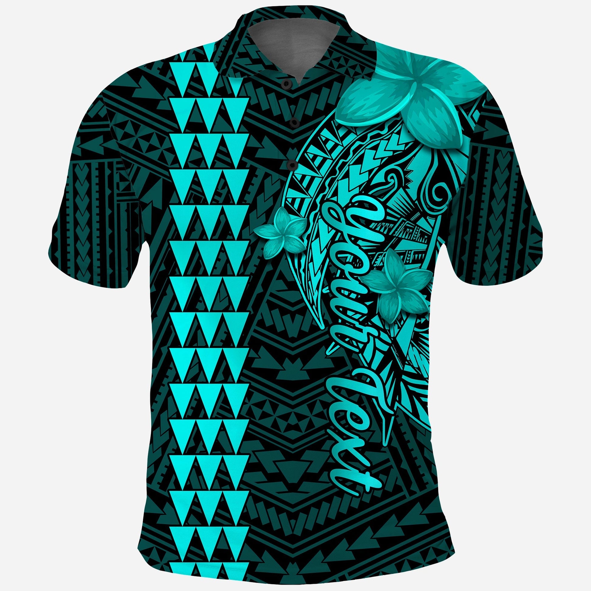 Custom Personalised Hawaii Polo Shirt Kakau Kanaka Maoli Combine Polynesian Shark Ver.04