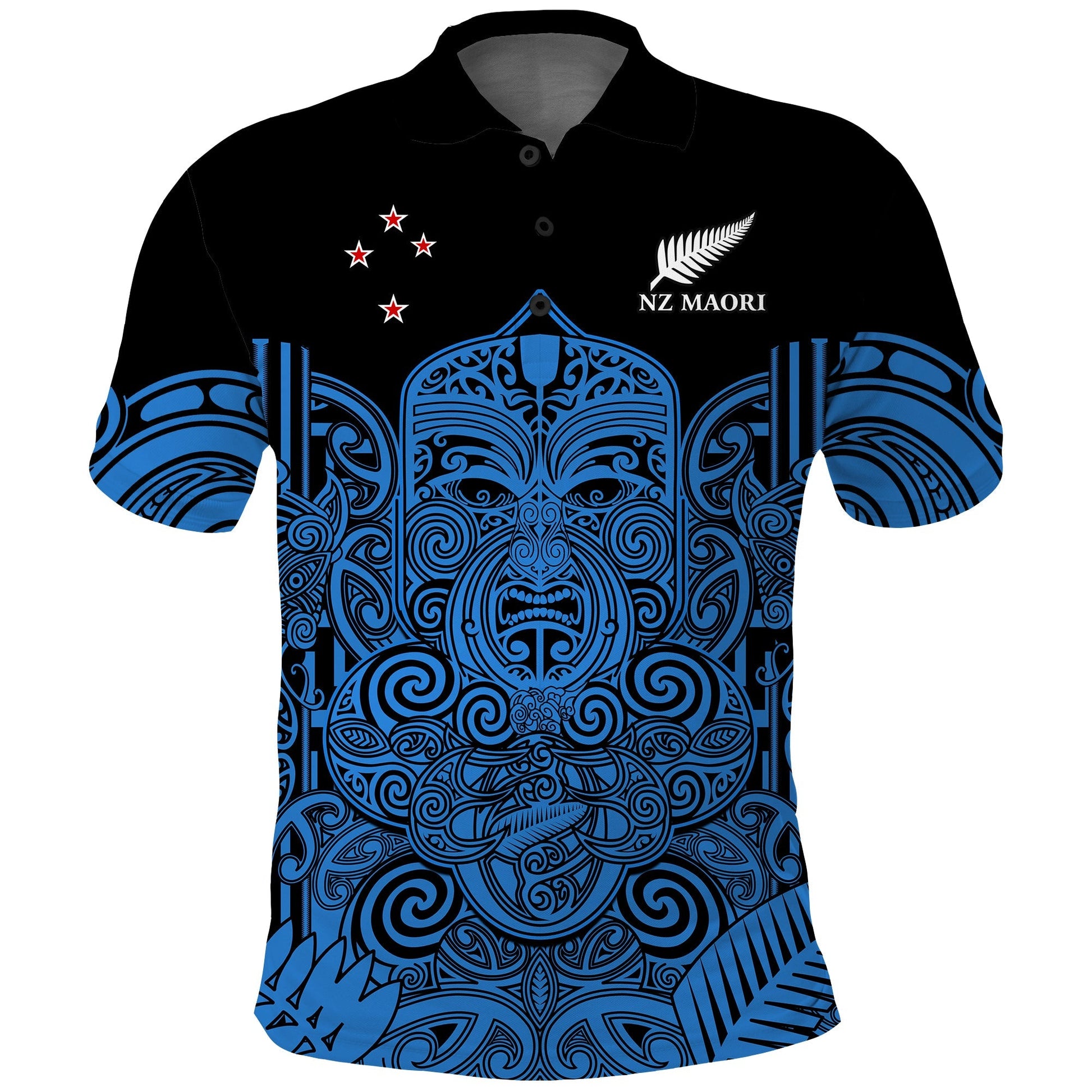 New Zealand Tiki Rugby Polo Shirt NZ Maori Koru Pattern Ver.05