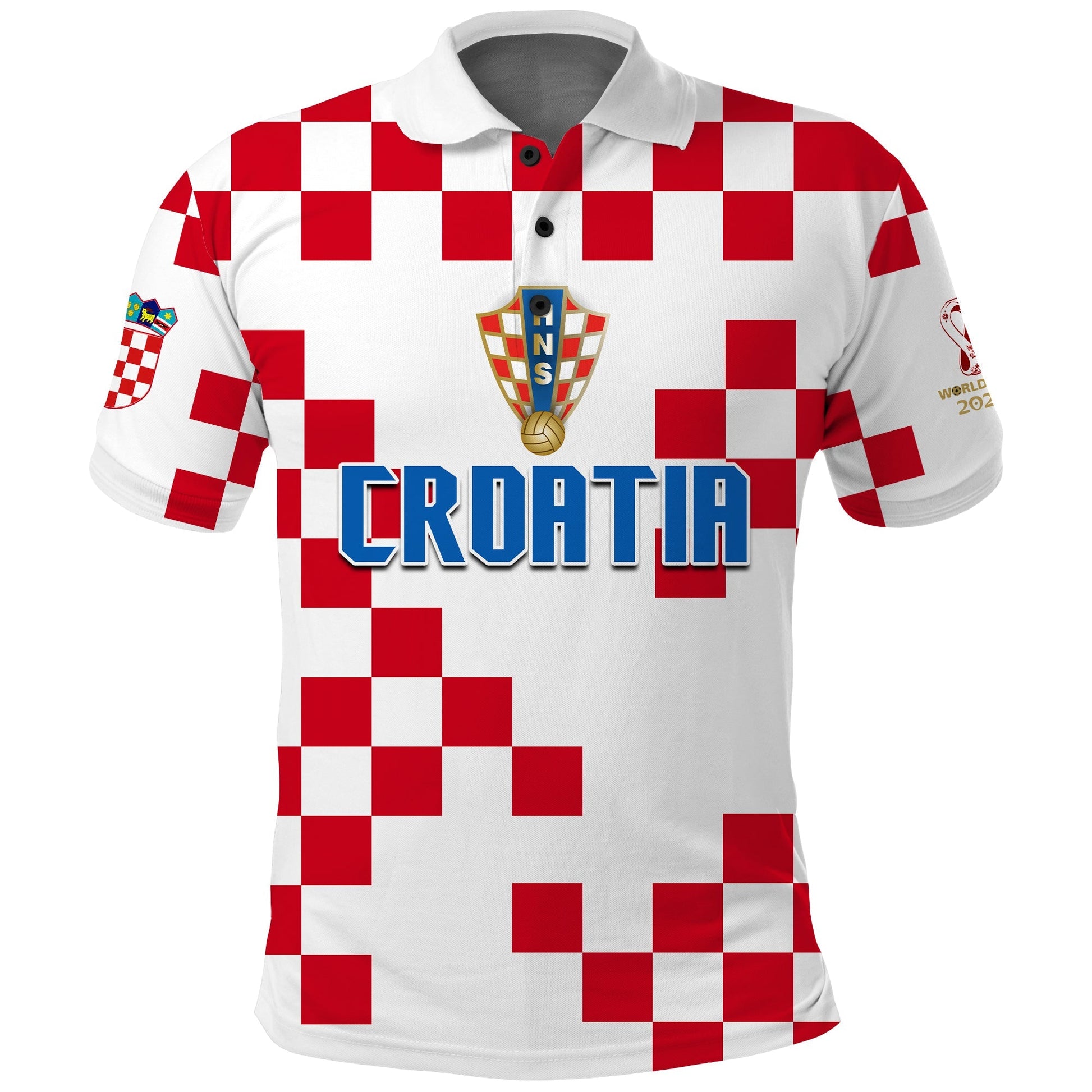 Croatia Football Polo Shirt World Cup Champions 2022 Hrvatska