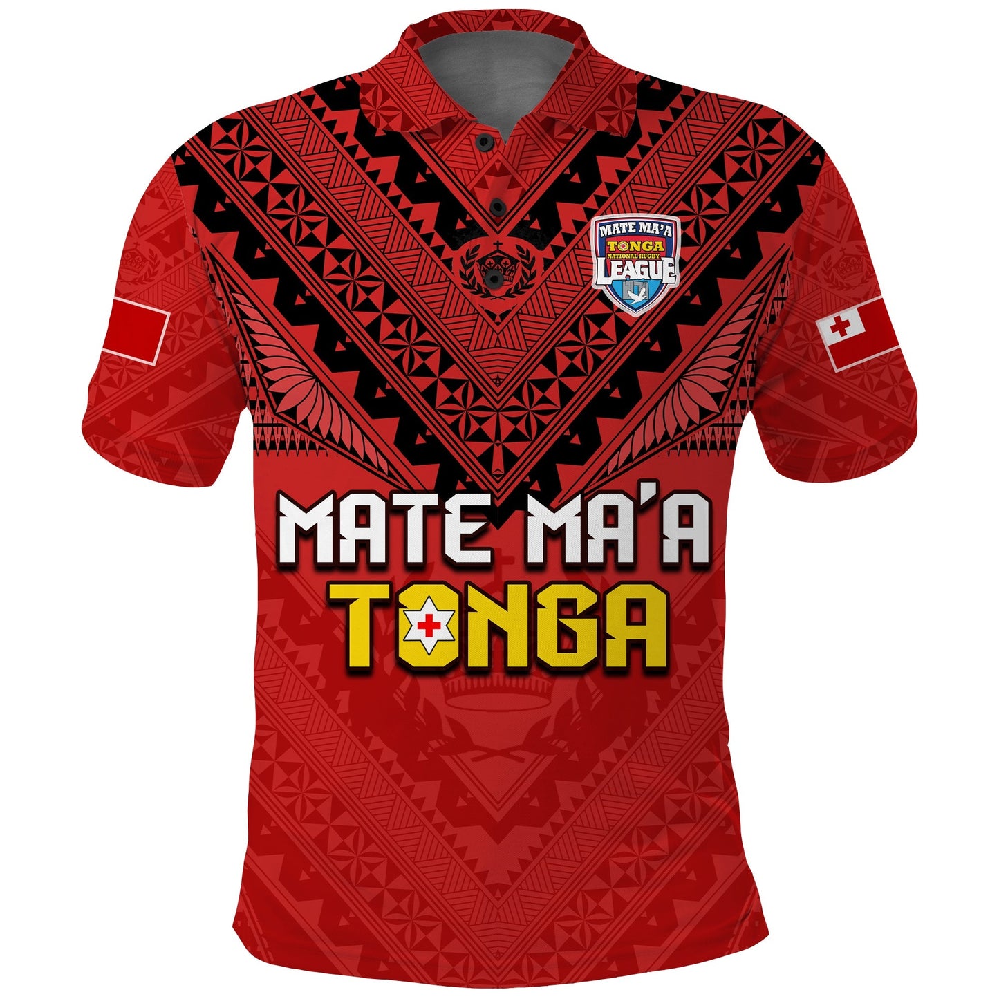 Tonga Rugby MMT Polo Shirt Ngatu Mate Maa Tonga Simple