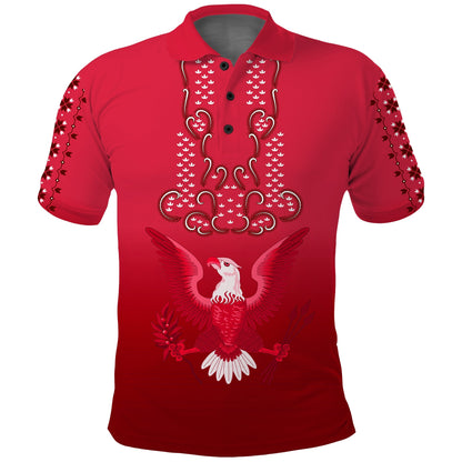 Custom Personalised Philippines Polo Shirt Sun Filipino Red Barong
