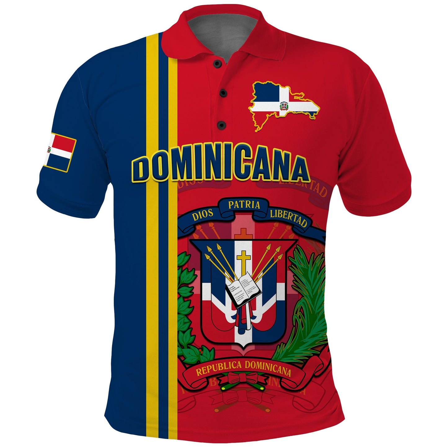 Dominican Republic Polo Shirt Happy 179 Years Of Independence