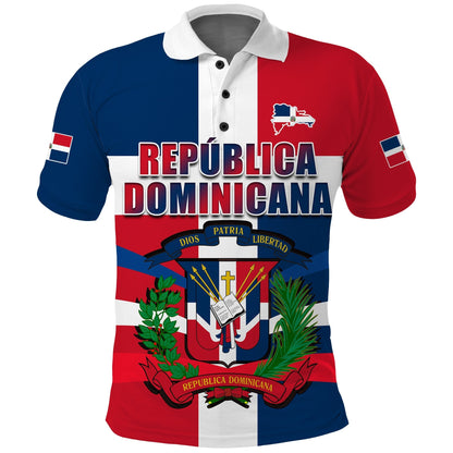 Dominican Republic Polo Shirt Dominicana Proud Style Flag