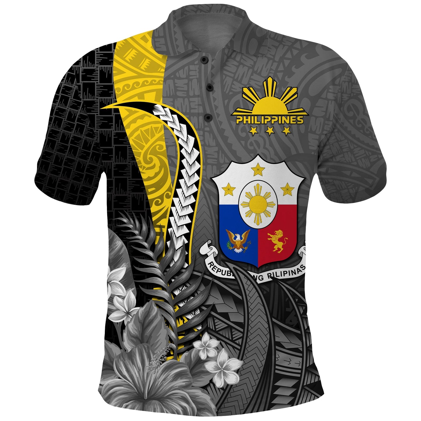 Philippines Sampaguita Polo Shirt Simple Polynesian Sun Filipino
