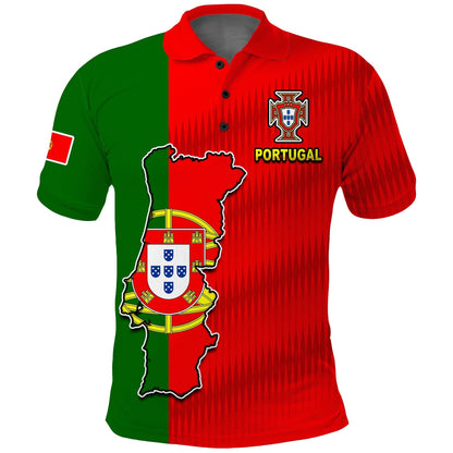Portugal Polo Shirt Football 2022 Style Flag Portuguese Champions