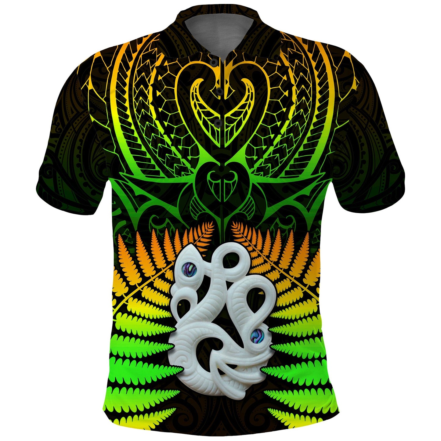 Aotearoa Fern Polo Shirt New Zealand Hei Tiki Special Style