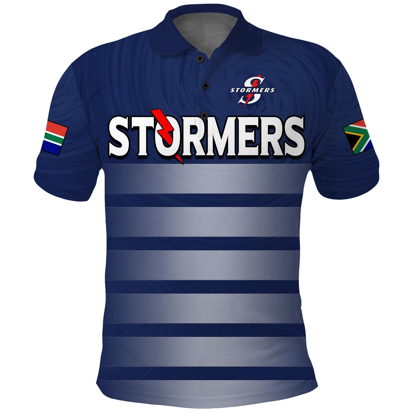 (Custom Text And Number) Stormers South Africa Rugby Polo Shirt We Are The Champions URC Unity