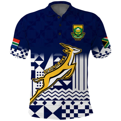South Africa Rugby Polo Shirt Outgoing Tour Go Springboks