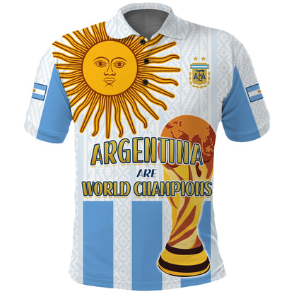 Argentina Football Polo Shirt World Champions 2022 Dream Come True