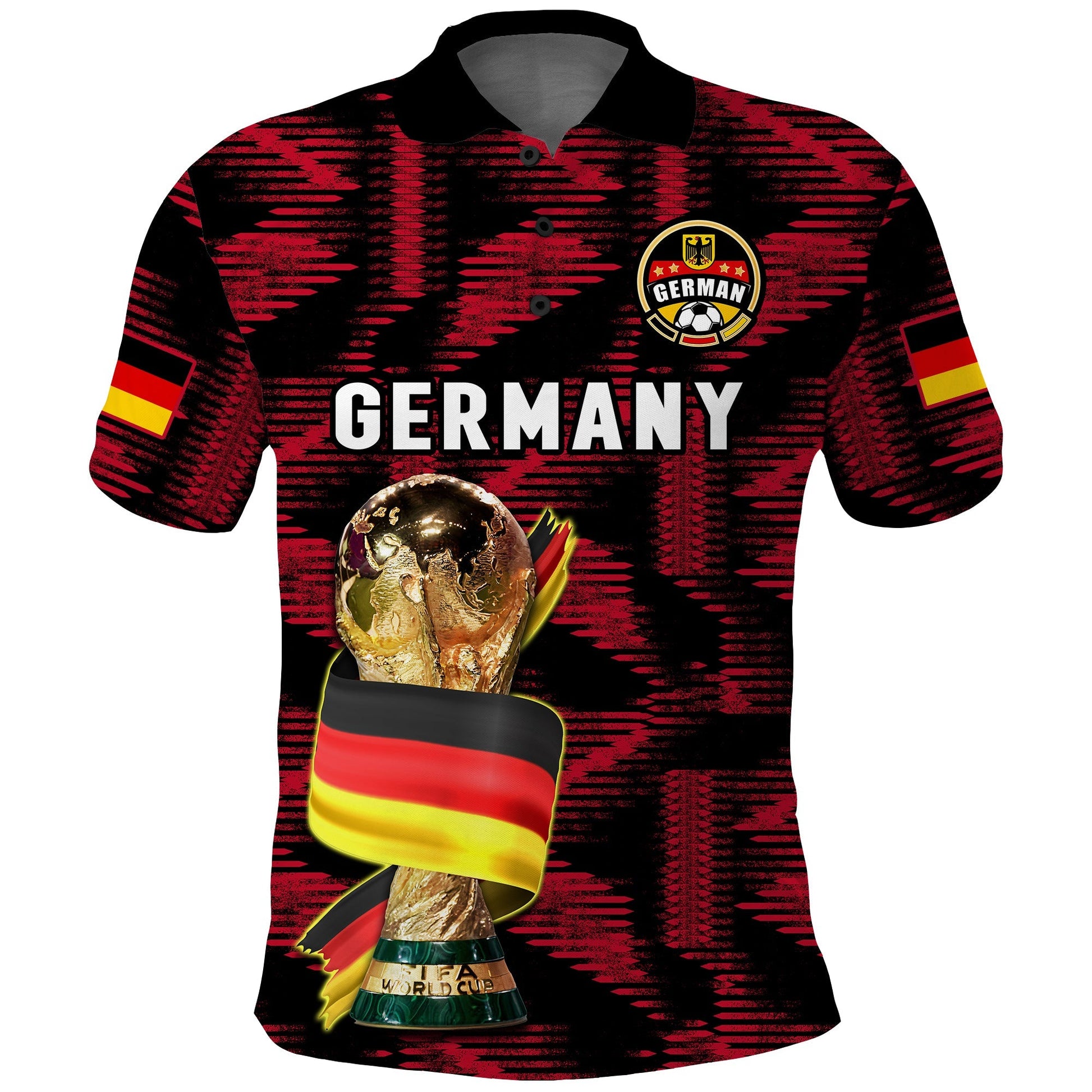 (Custom Text And Number) Germany Football Polo Shirt Football 2022 Champions