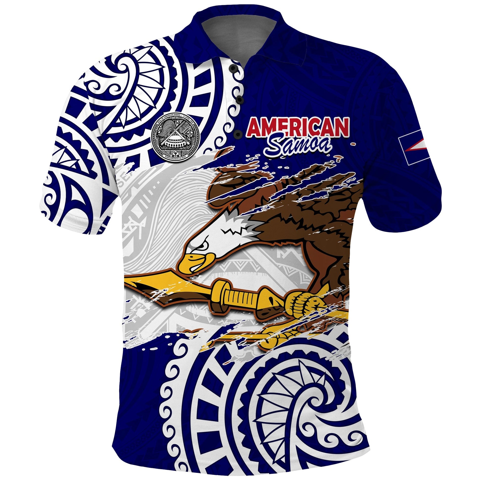 American Samoa Independence Day Polo Shirt Polynesian Special Version