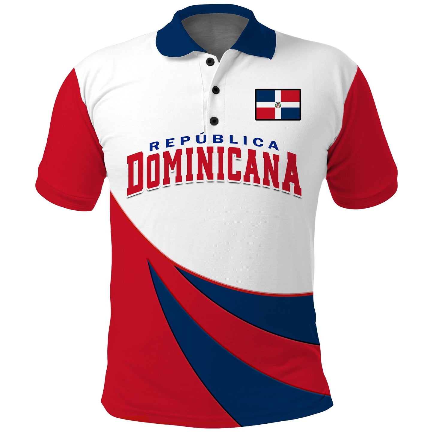 (Custom Text And Number) Republica Dominicana Polo Shirt 2023 Baseball