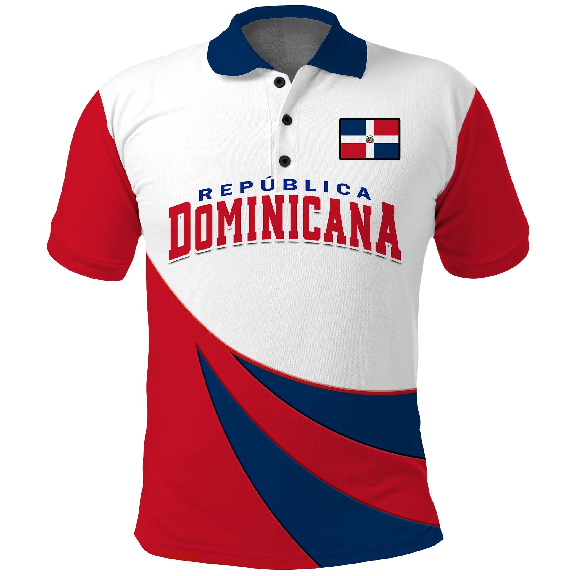 (Custom Text And Number) Republica Dominicana Polo Shirt 2023 Baseball