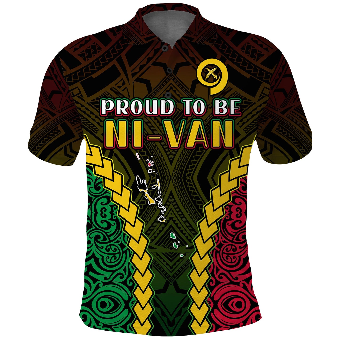 Vanuatu Indigenous Polo Shirt Proud To Be Ni - Vanuatu Polynesian Pattern
