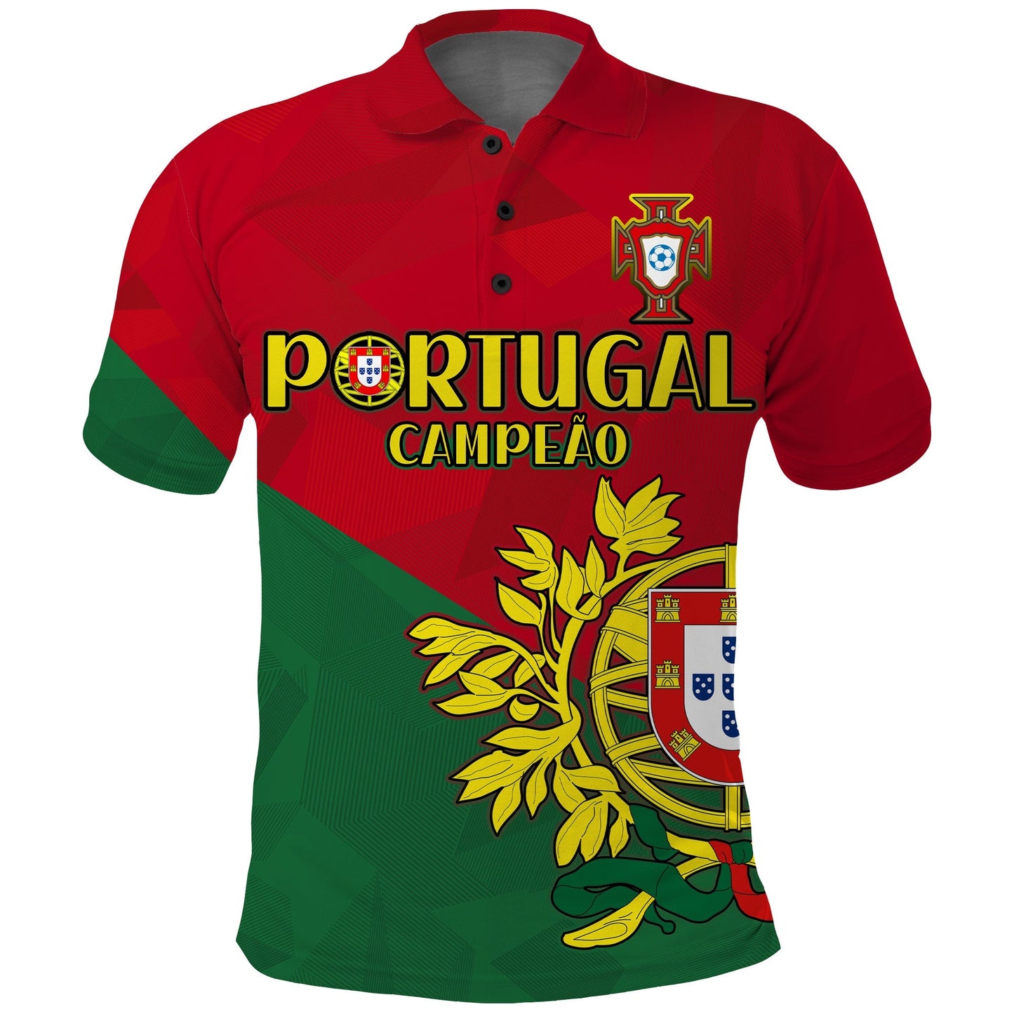 Portugal Football Polo Shirt Campeao Football 2022 Proud