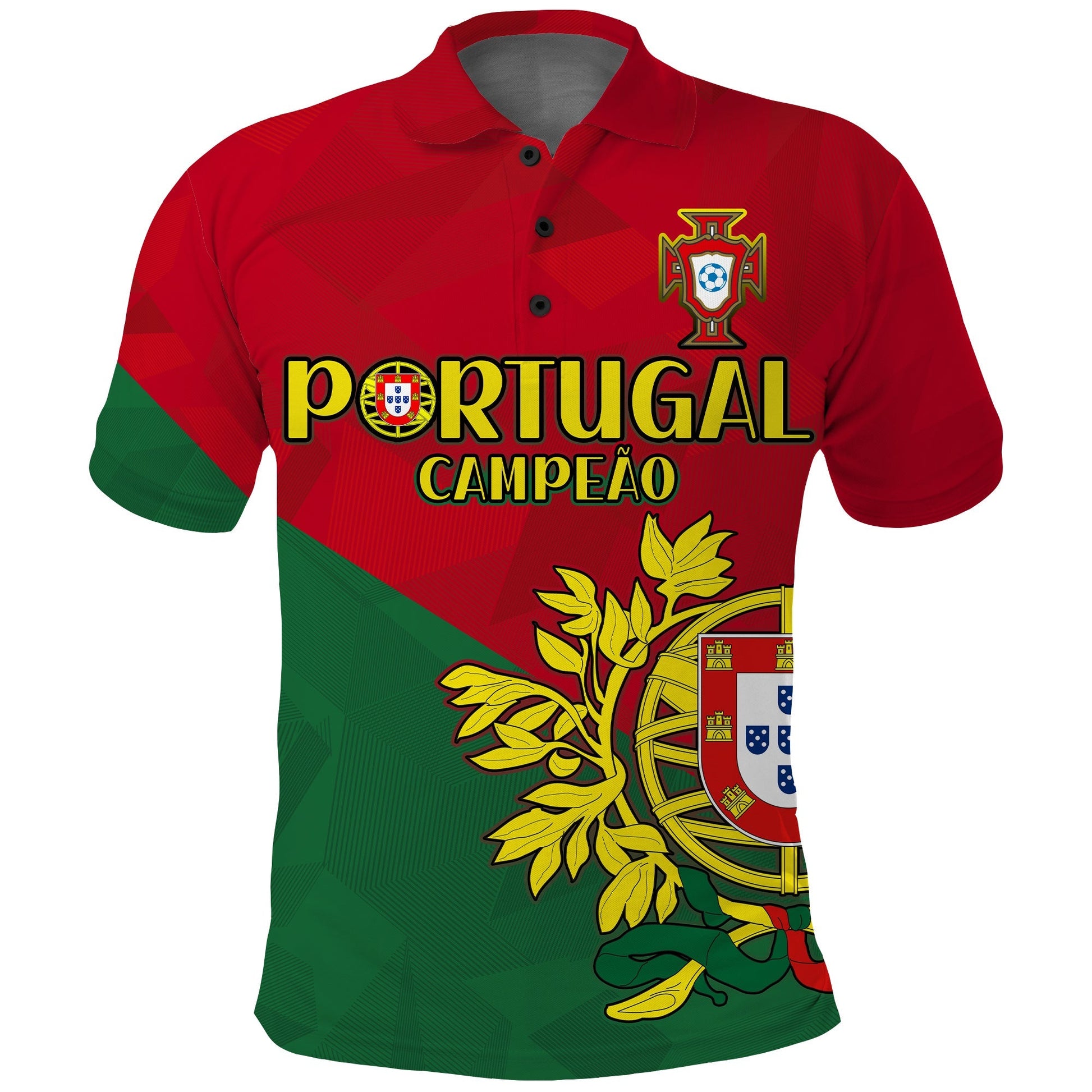 Portugal Football Polo Shirt Campeao Football 2022 Proud