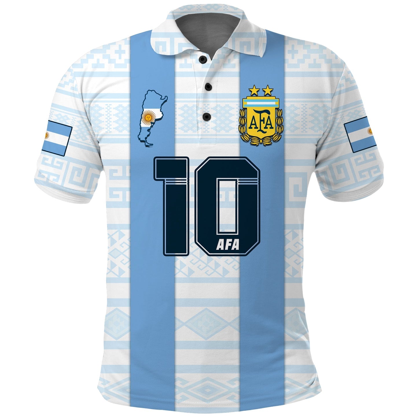 (Custom Text And Number) Argentina Polo Shirt Football 2022 Vamos La Albiceleste