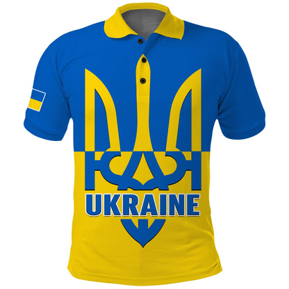 Custom Ukraine Polo Shirt Stand With Ukrainian Simple Style
