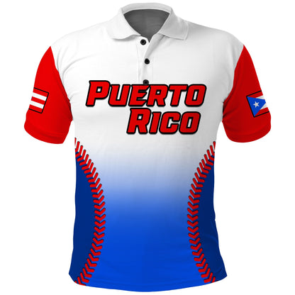 (Custom Text And Number) Puerto Rico Polo Shirt 2023 Baseball Sporty Version