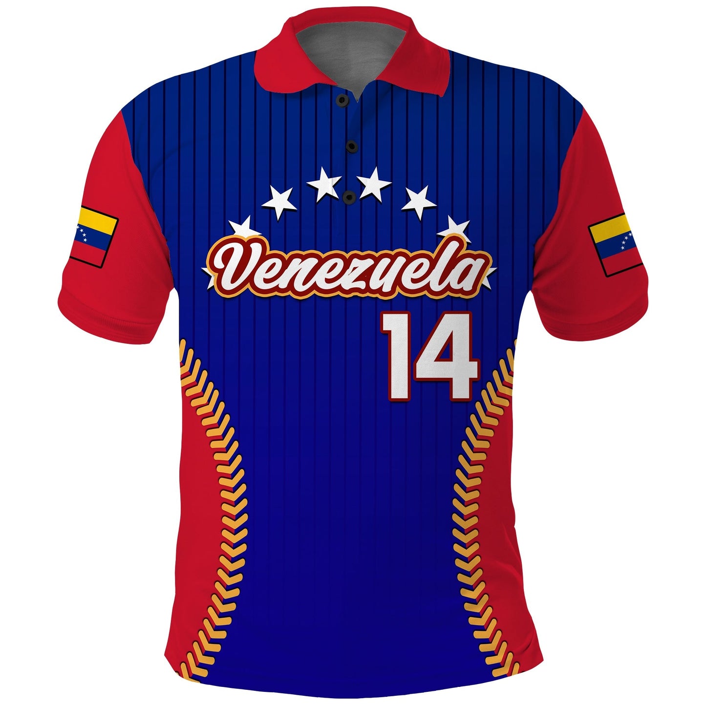 (Custom Text And Number) Venezuela Polo Shirt 2023 Baseball Sporty Version