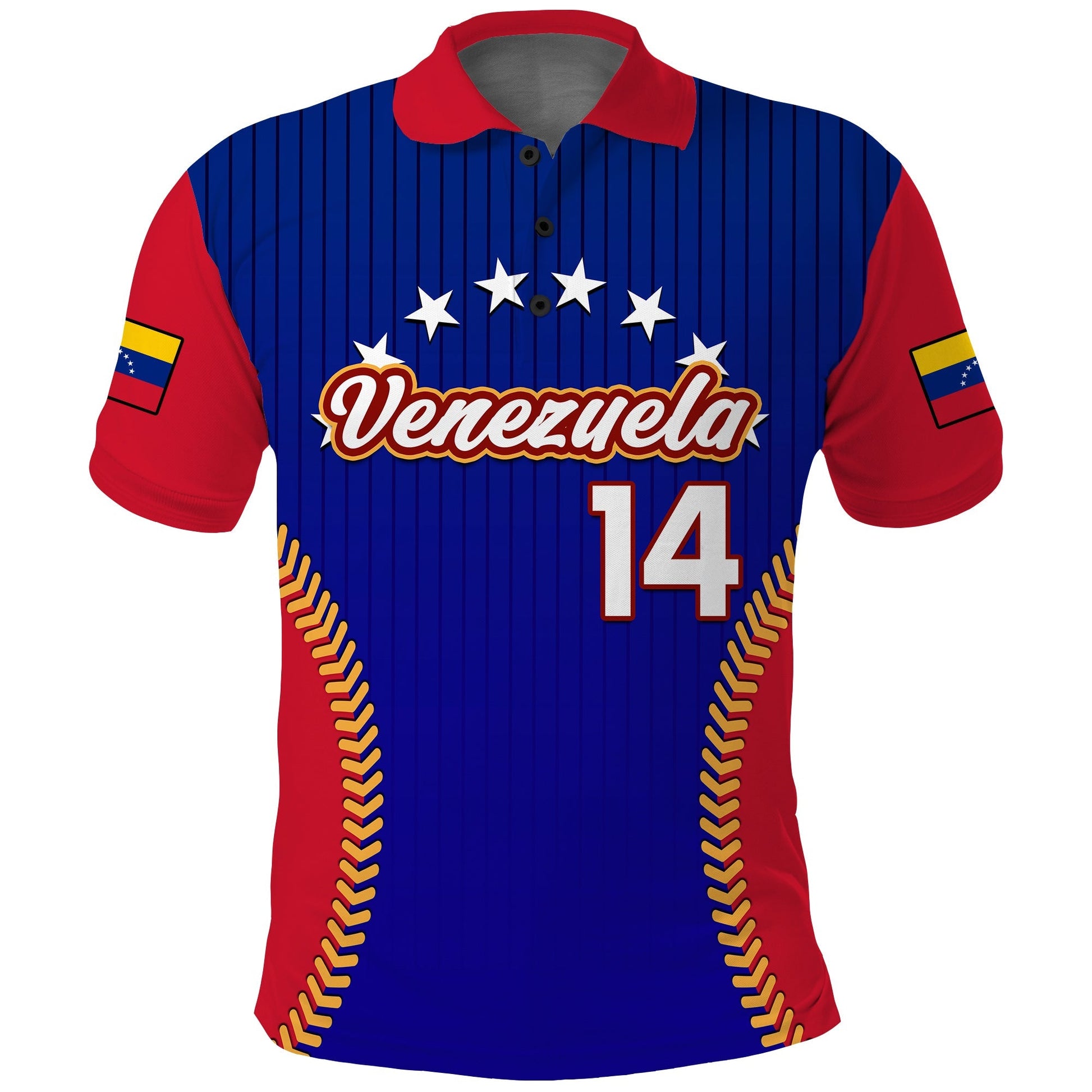 (Custom Text And Number) Venezuela Polo Shirt 2023 Baseball Sporty Version