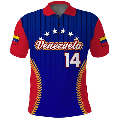 (Custom Text And Number) Venezuela Polo Shirt 2023 Baseball Sporty Version