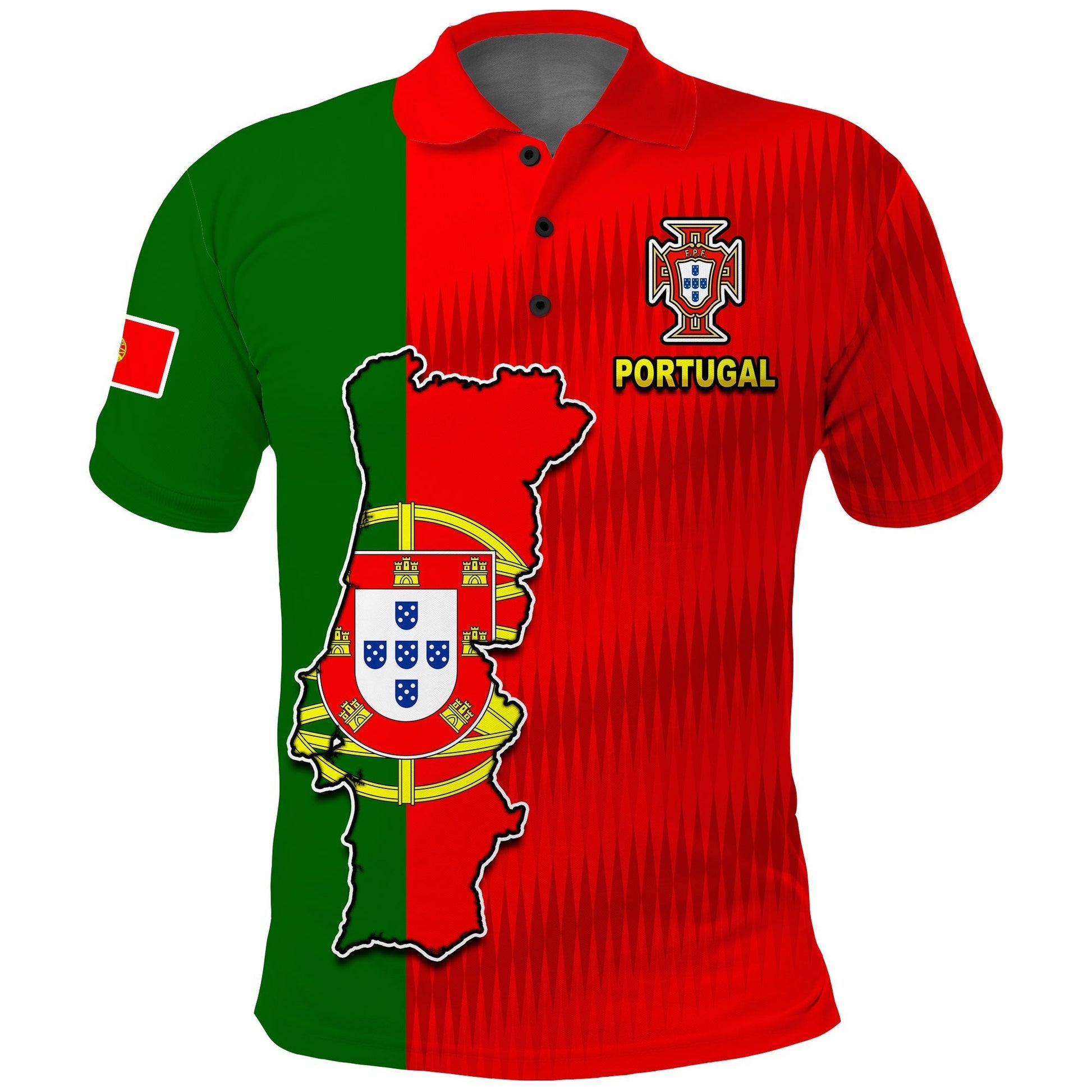 Portugal Polo Shirt Football 2022 Style Flag Portuguese Champions