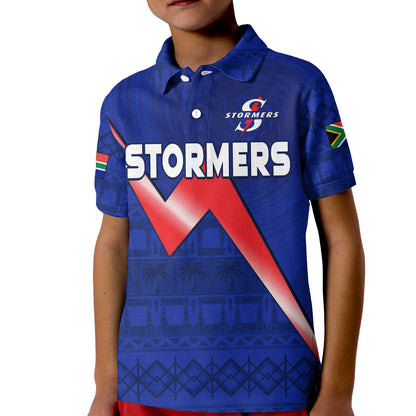 Stormers South Africa Rugby Polo Shirt We Are The Champions URC African Pattern