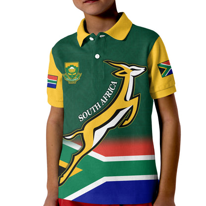 South Africa Rugby Polo Shirt Springboks Champion Bokke African Pattern Go Bokke