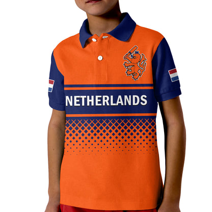 Netherlands Cricket Polo Shirt ODI Simple Orange Style