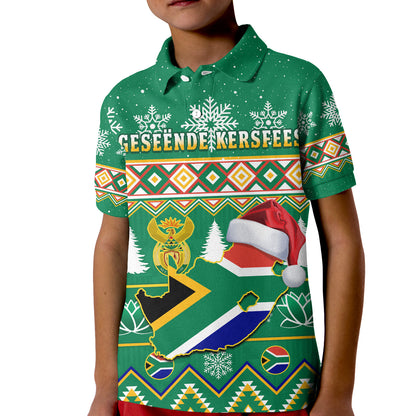 South Africa Polo Shirt Christmas King Protea Geseende Kersfees