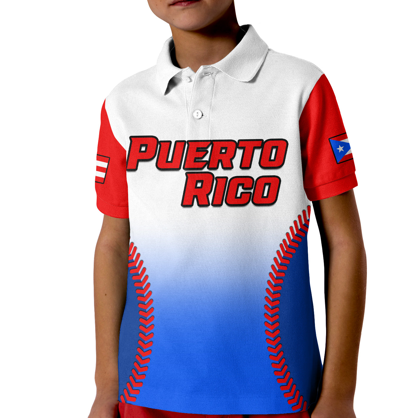 (Custom Text And Number) Puerto Rico Polo Shirt 2023 Baseball Sporty Version