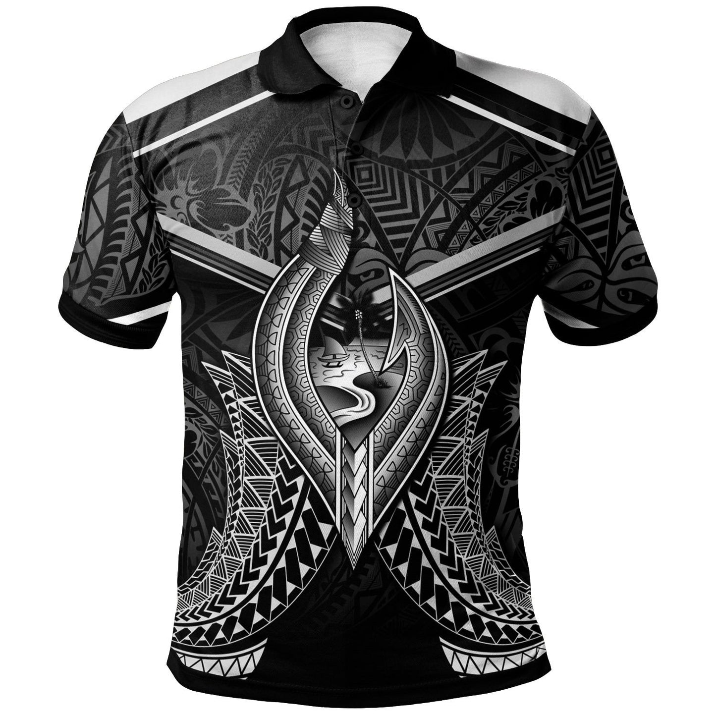 Guam Polo Shirt - Guam Seal With Line Style