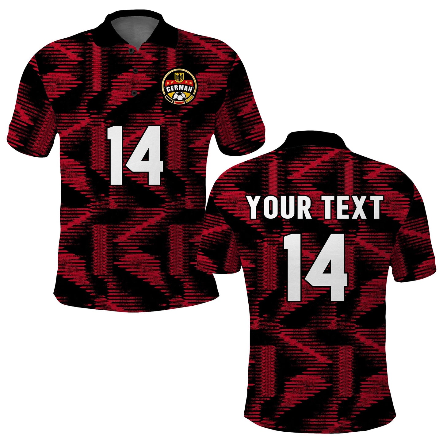 (Custom Text And Number) Germany Football Polo Shirt Nationalelf 2022 Original Style