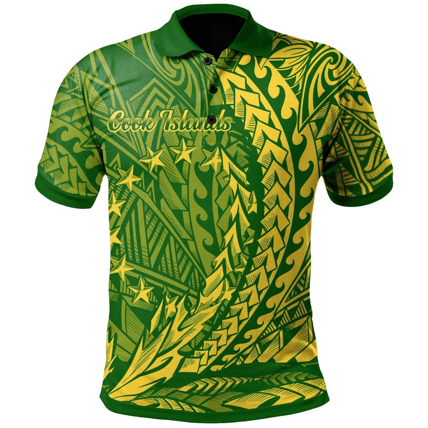 Cook Islands Polo Shirt - Wings Style