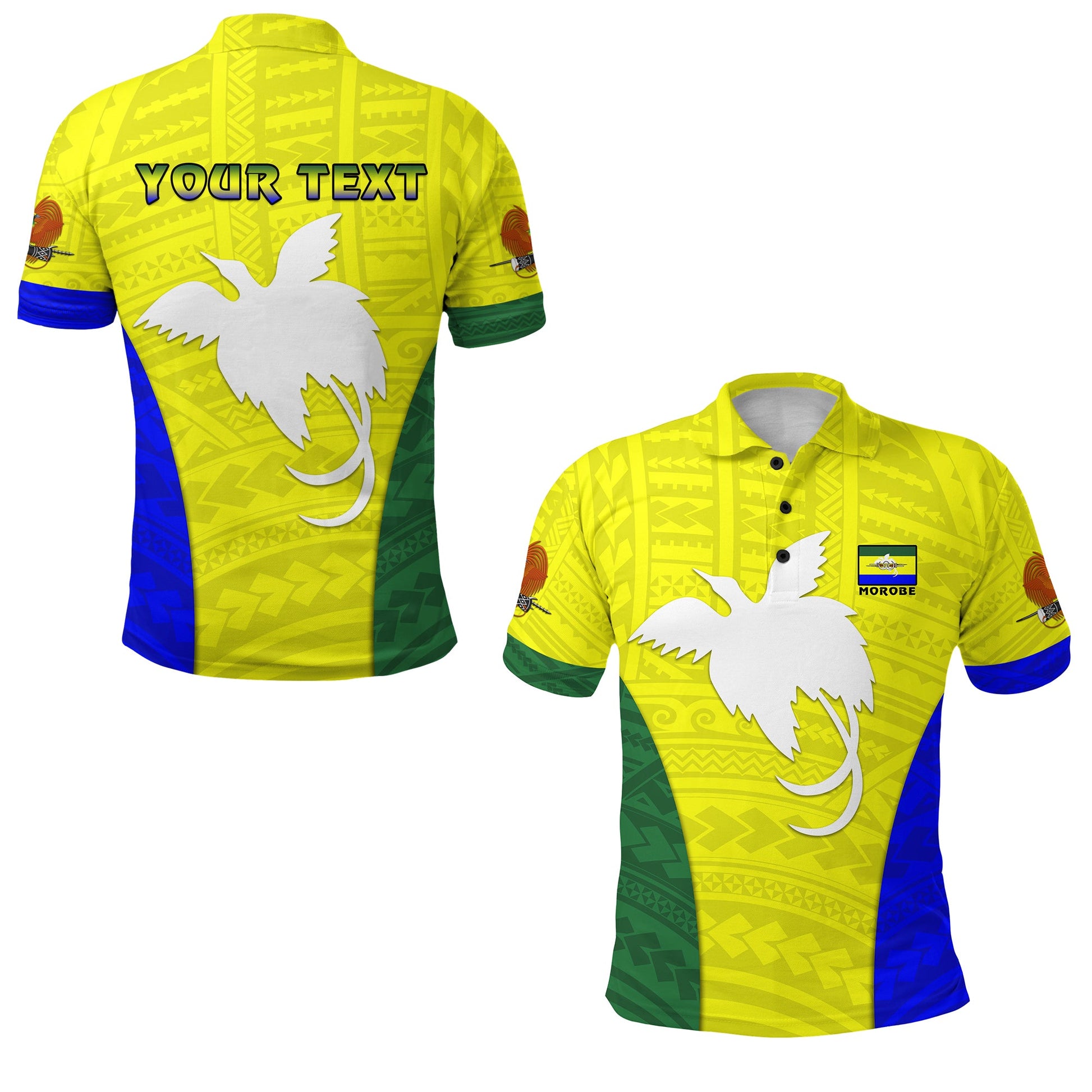 Custom Personalised Morobe Province Polo Shirt Papua New Guinea