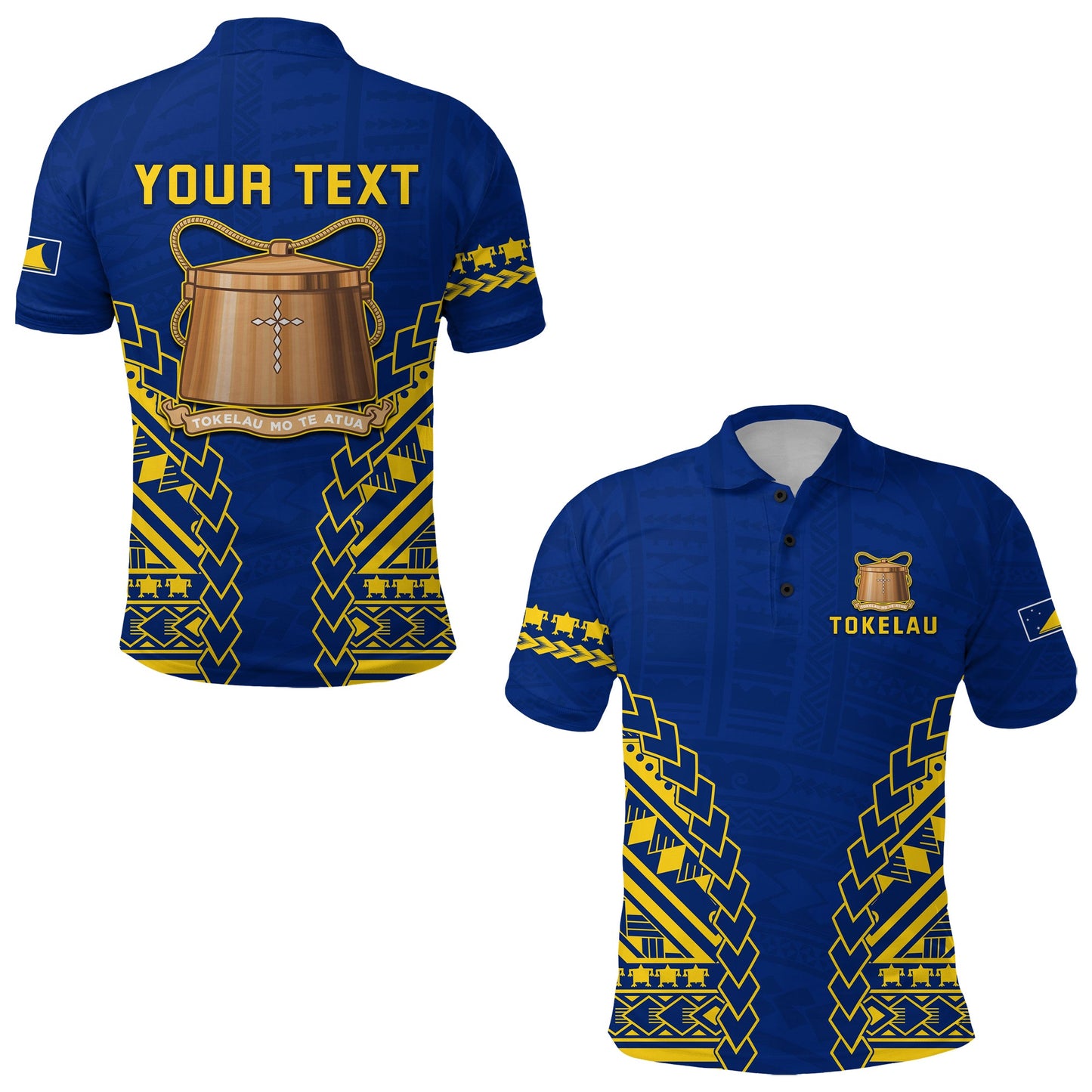 Custom Personalised Tokelau Polynesian Polo Shirt