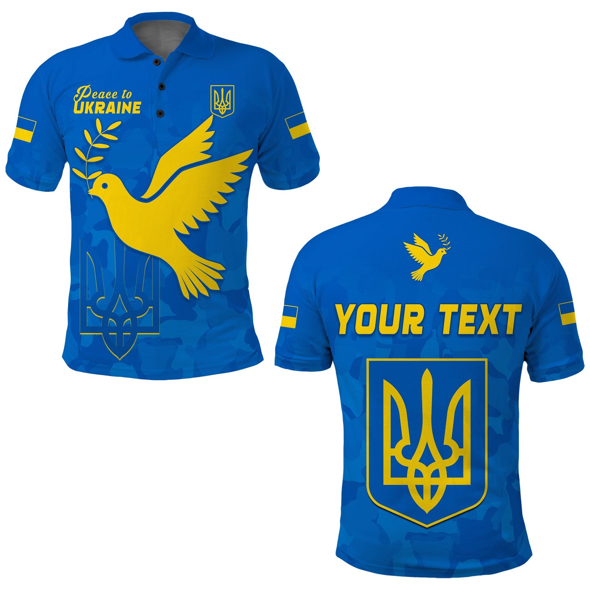 Custom Ukraine Polo Shirt Always Style Camouflage