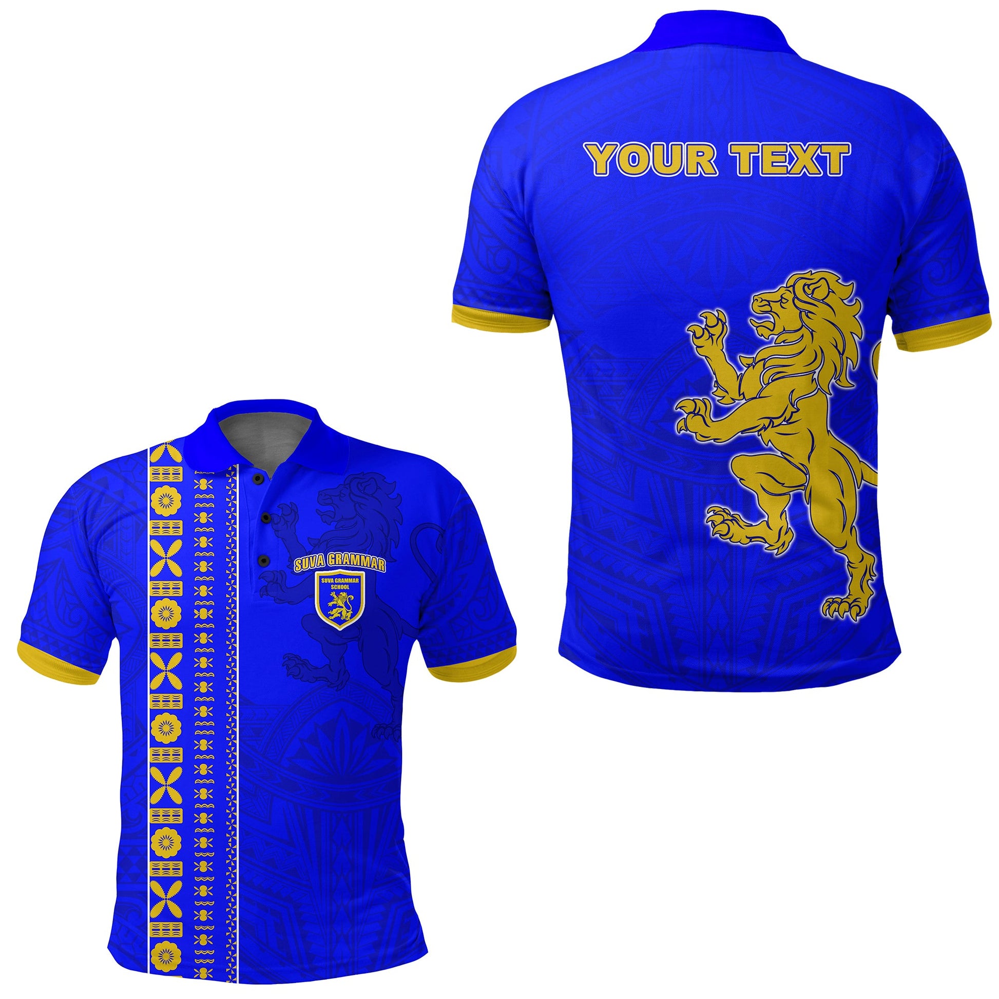 Custom Personalised Suva Grammar Polo Shirt Happy Anniversary