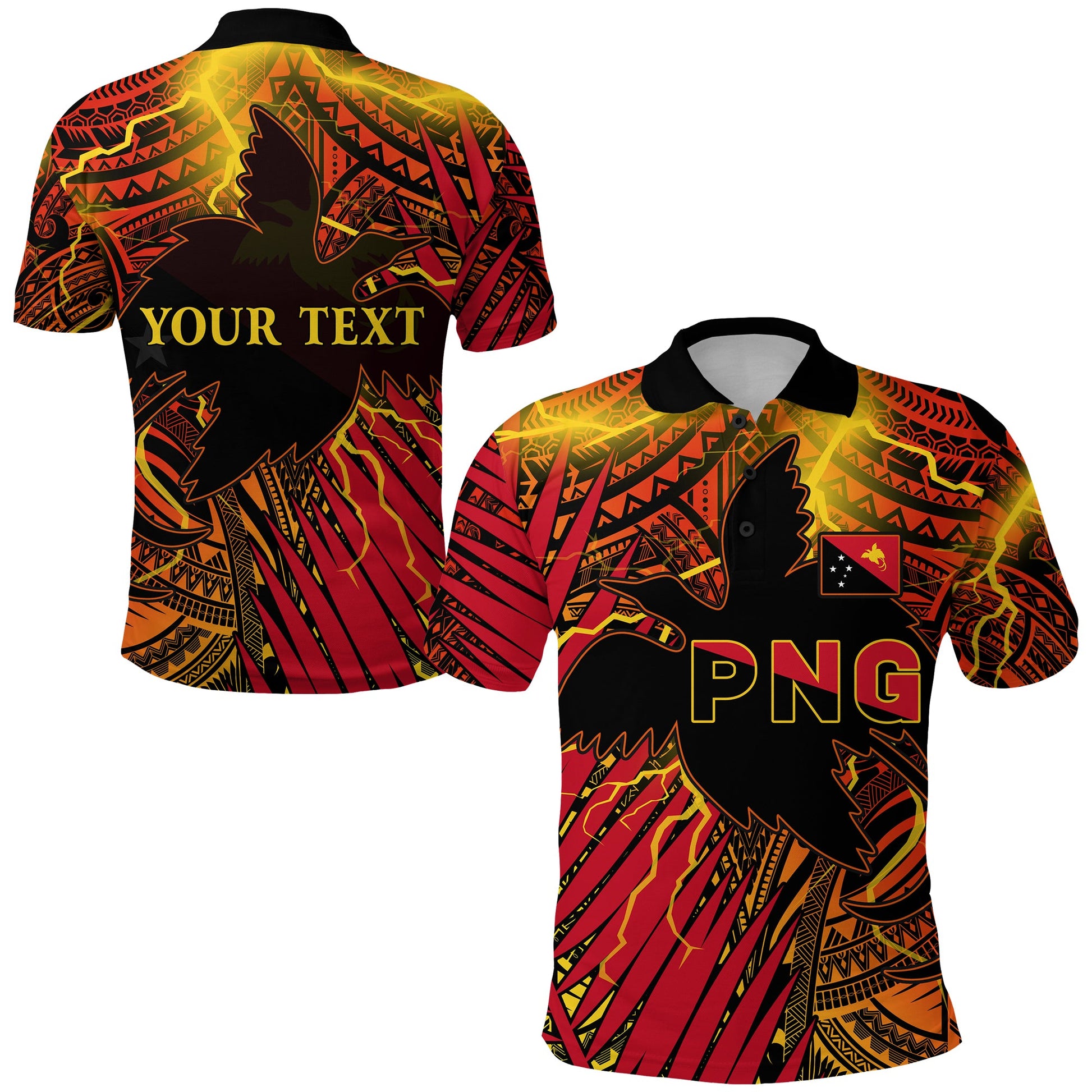 Custom Personalised Papua New Guinea Polo Shirt Style Stalwart Polynesian