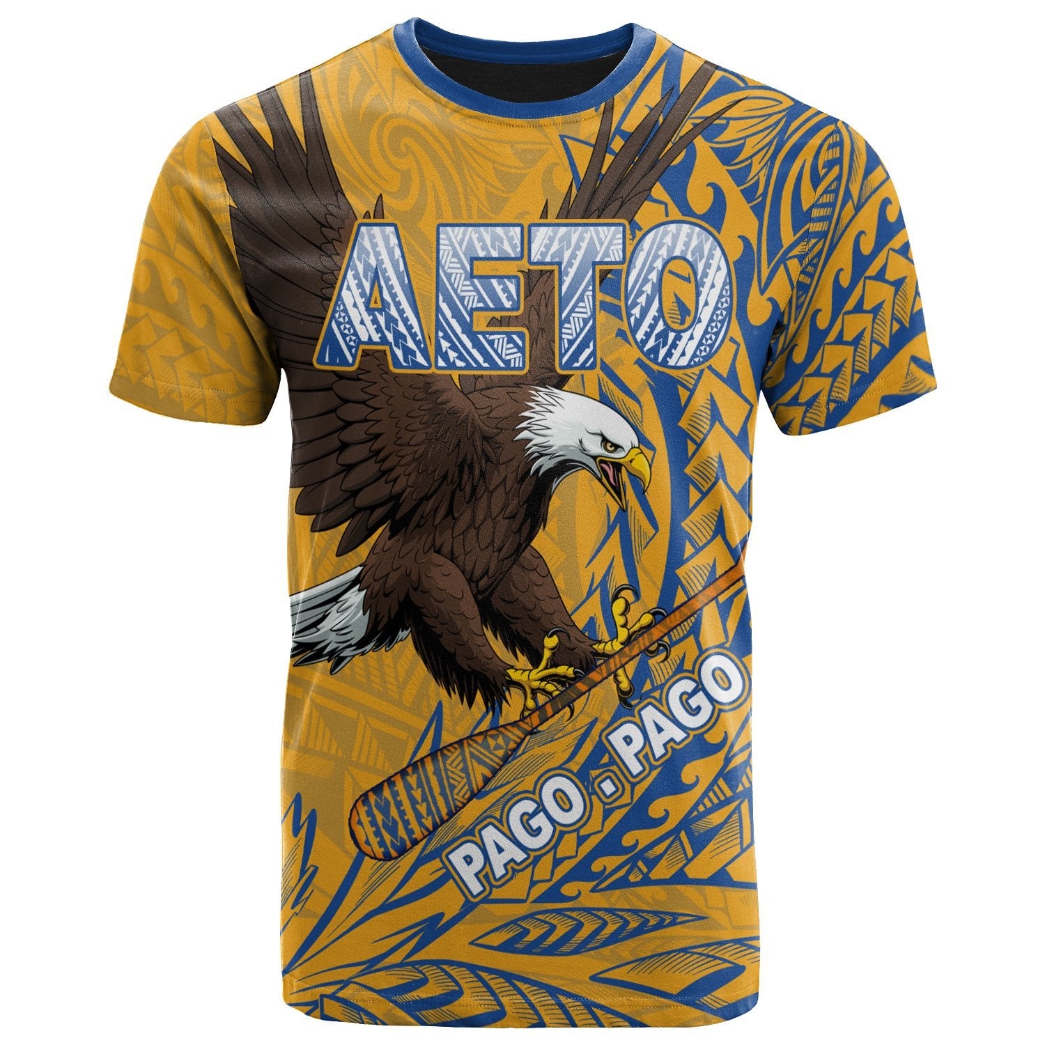 American Samoa T - Shirt - Aeto Pago Pago Wings Style Ver 2