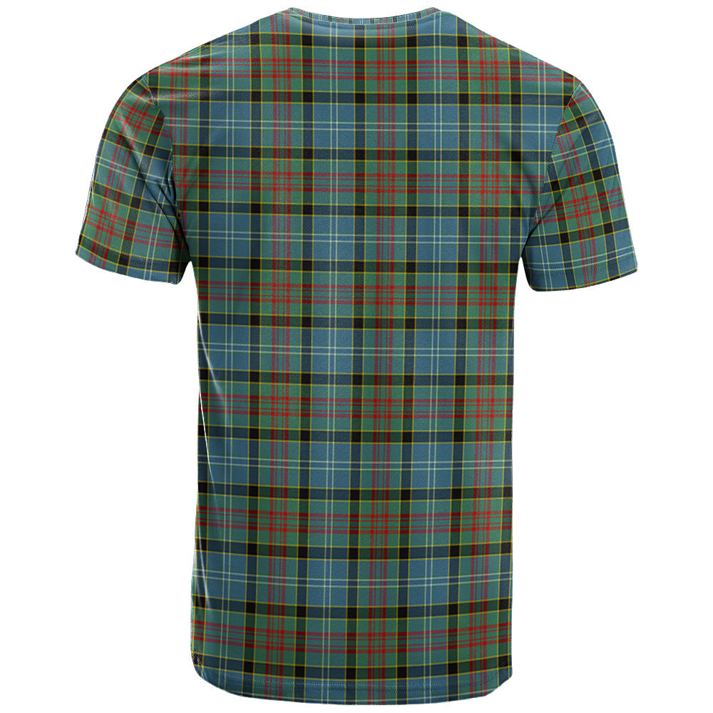 Printivon Paisley Clan DNA In Me Tartan Crest T Shirt