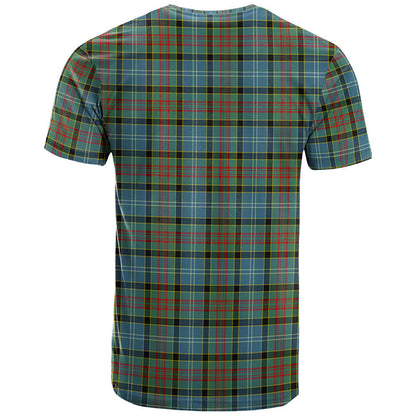 Printivon Paisley Clan DNA In Me Tartan Crest T Shirt