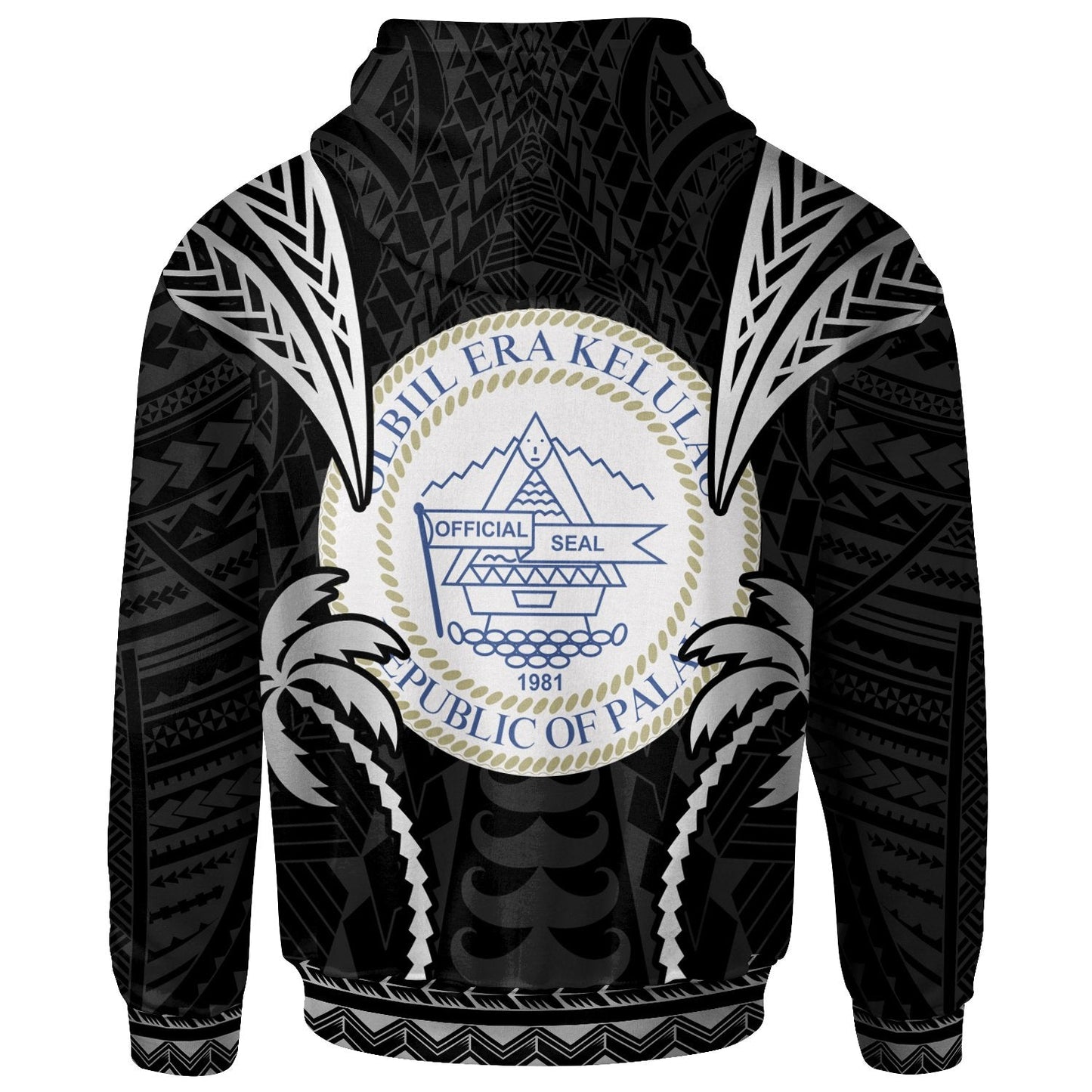 Palau Hoodie Blood Runs Through My Veins Style Black