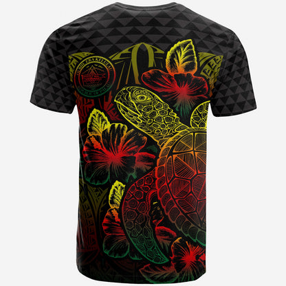 Palau T - Shirt - Palau Seal Turtle Hibiscus Reggae