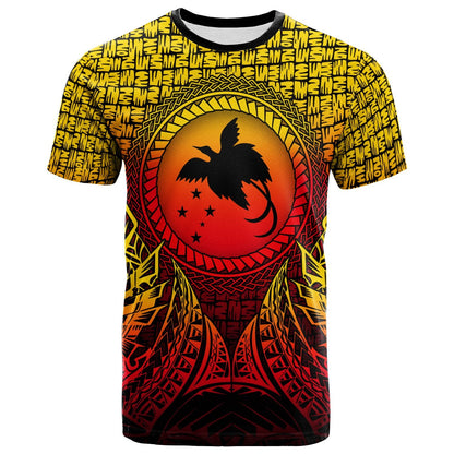 Papua New Guinea T - Shirt - Circle Pattern Yellow