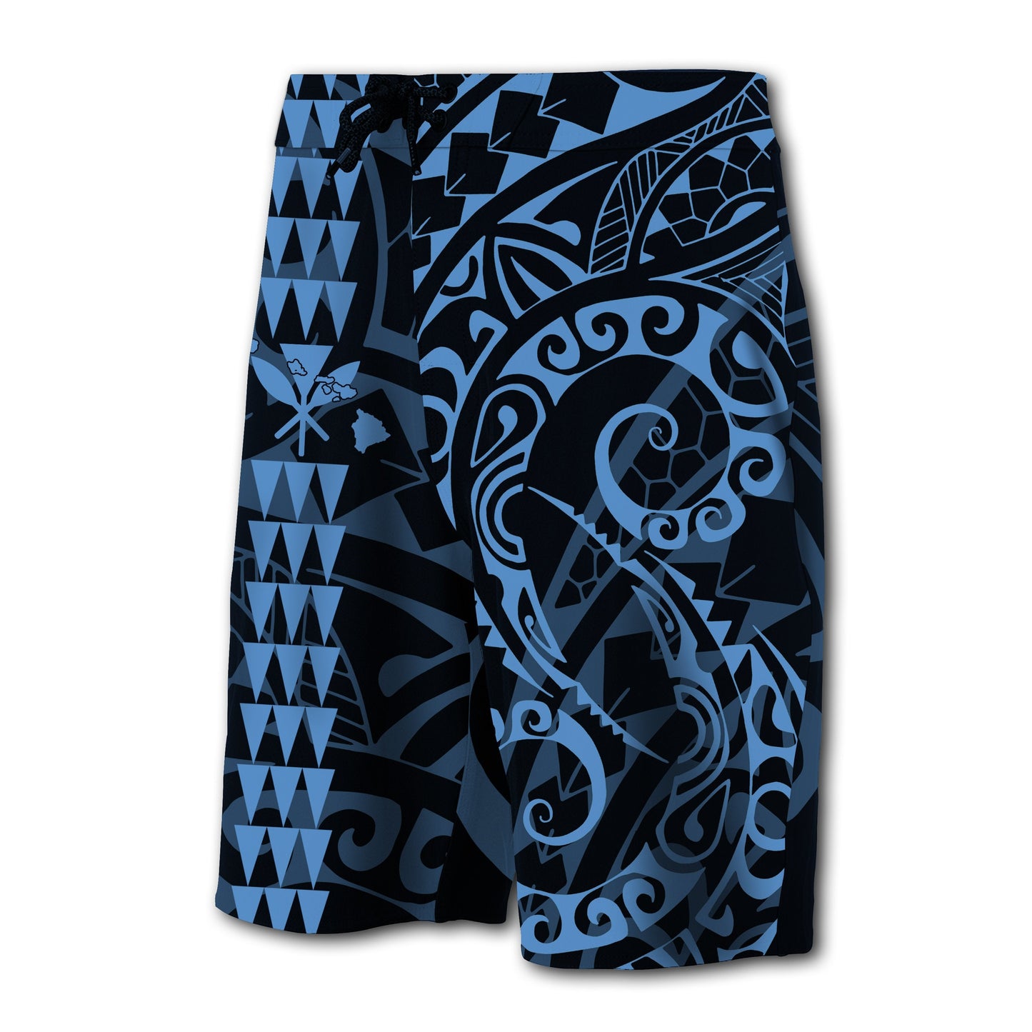 Hawaii Kakau Polynesian Kanaka Board Shorts - Pastel - Snapy Style