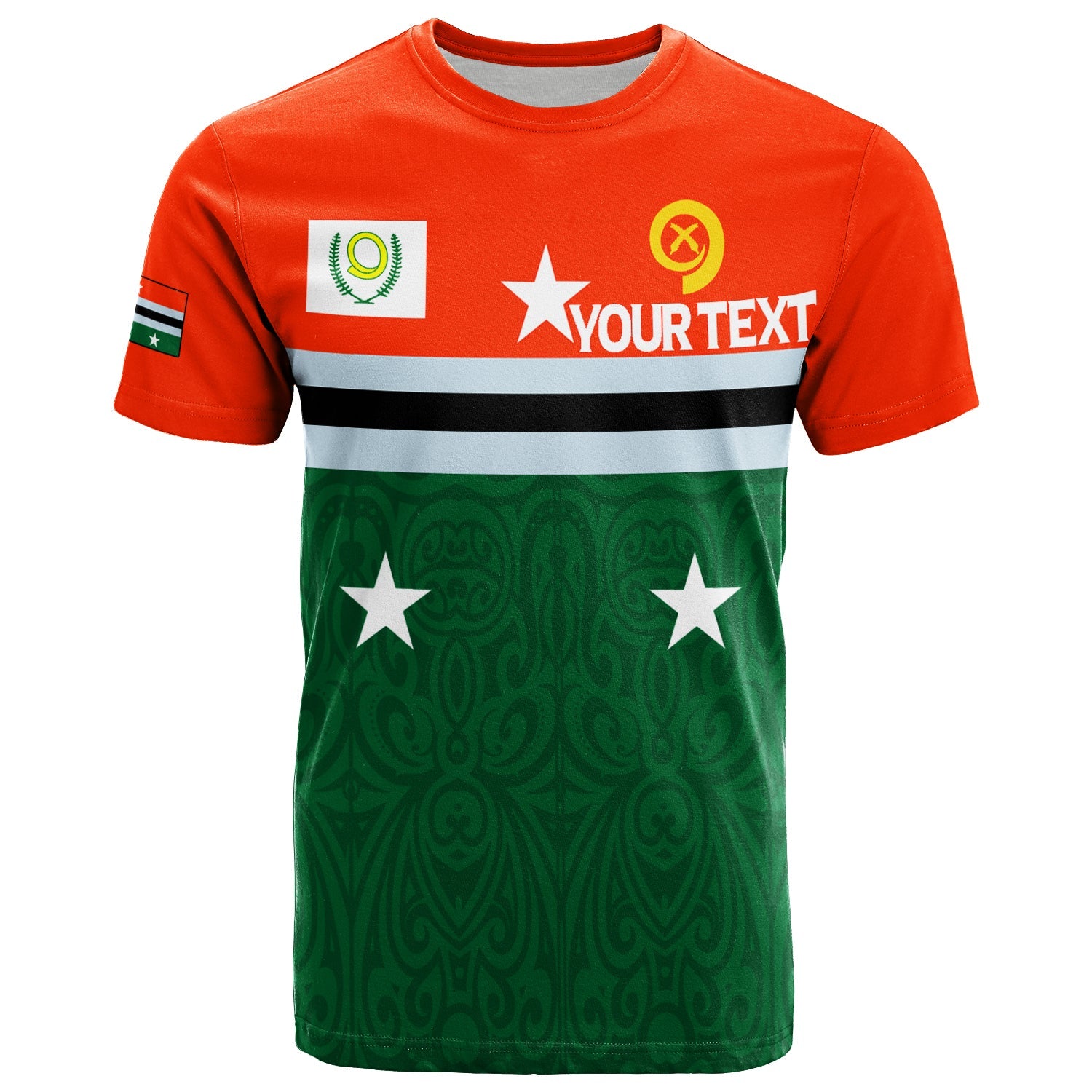 (Custom Personalised) Vanuatu Penama Province T Shirt Flag Style 2