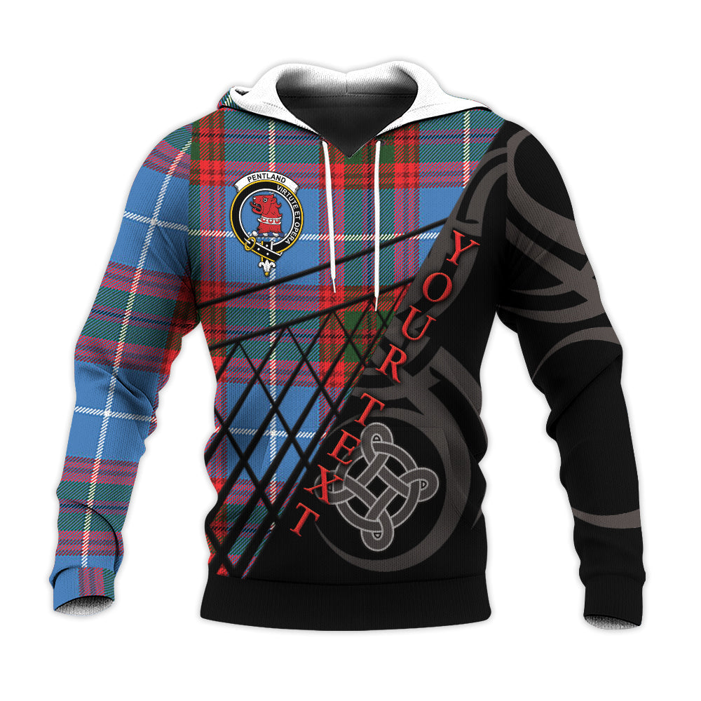 Printivon Pentland Knitted Hoodie Pattern Celtic Custom Text