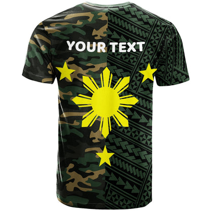 Philippines Custom Personalised T Shirt Shark Cartoon In Camo Syle